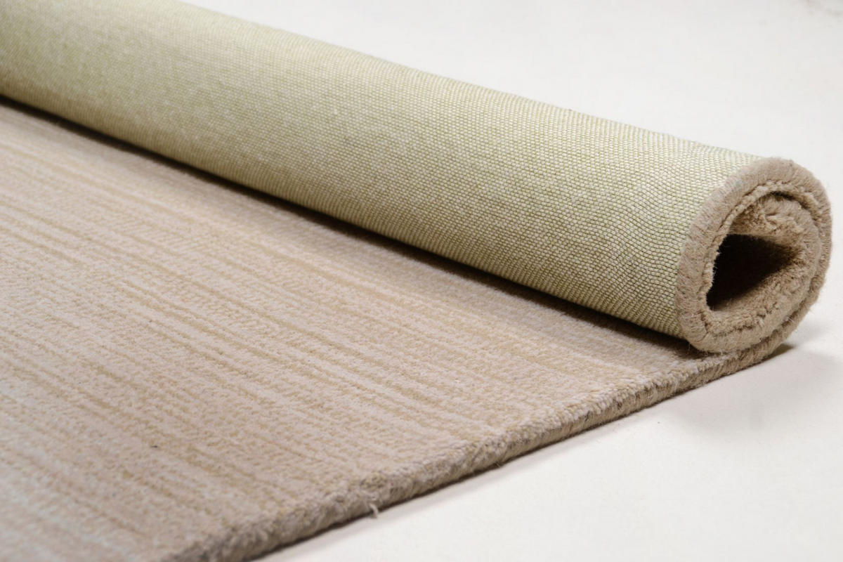 TUFTTEPPICH Wool Comfort 90x160 cm - Beige, Textil (90/160cm) - THEKO