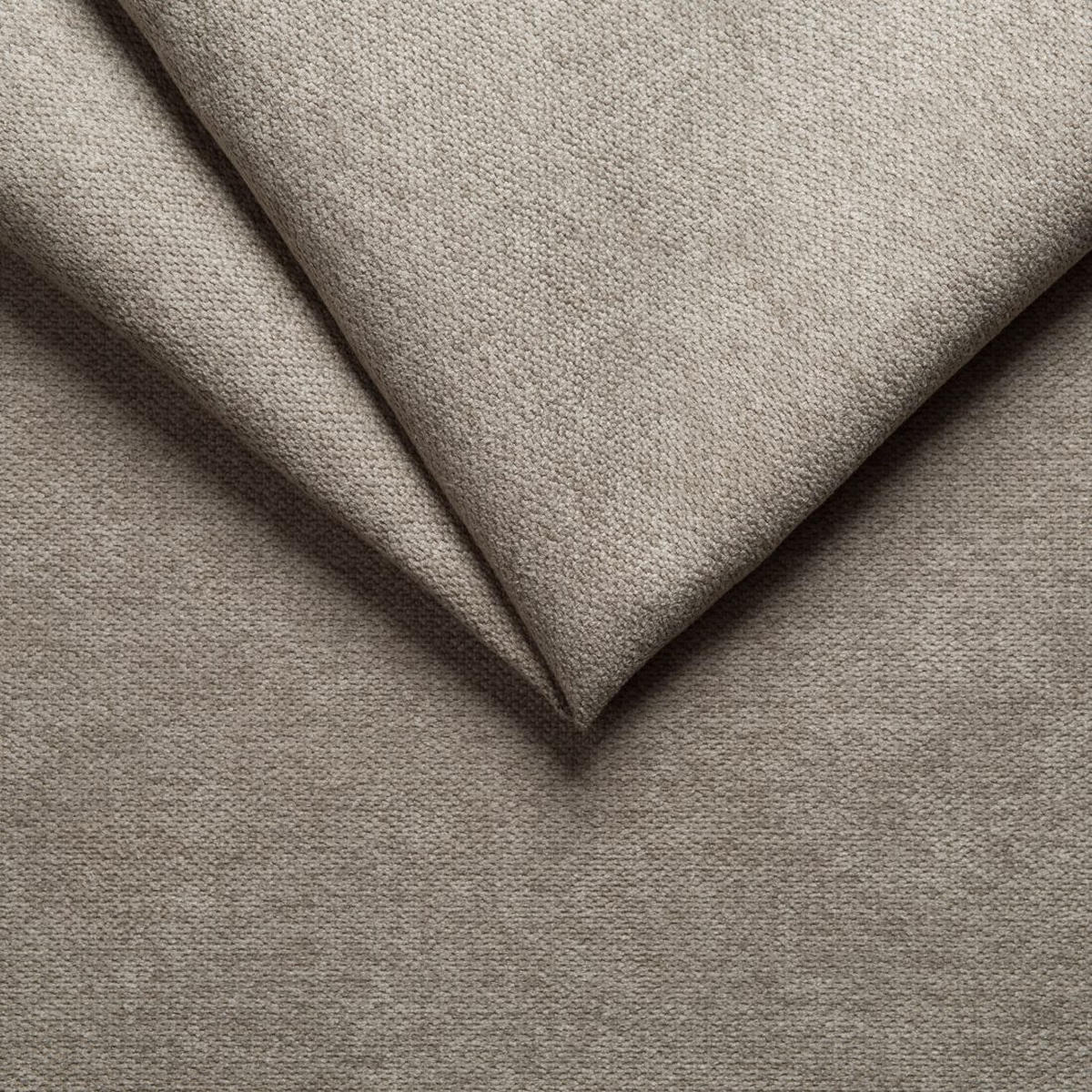 WOHNLANDSCHAFT Elou Dunkelbeige Microfaser - Chromfarben/Beige, Textil/Metall (336/87/200cm) - S-Style Möbel