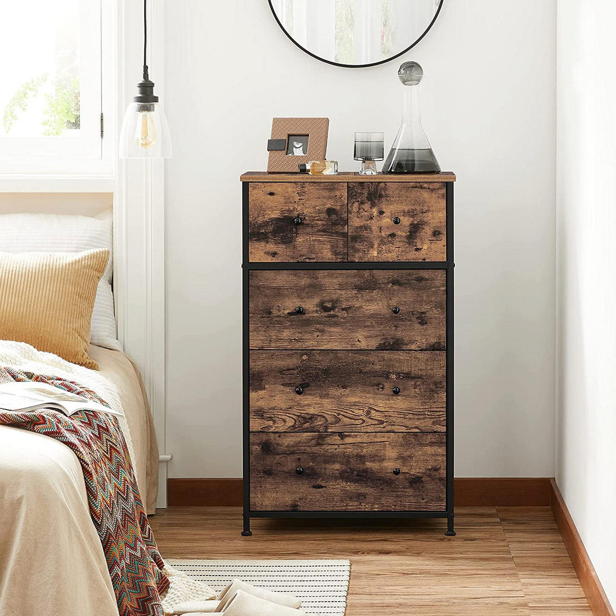 KOMMODE - Braun, Holzwerkstoff (30/90/56cm) - Hansiro
