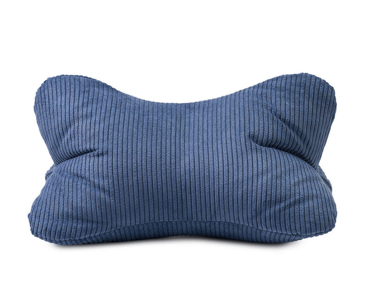 LESEKISSEN Capri dunkelblau 40x25cm - Dunkelblau, Textil (40/25cm) - Ambiente Trendlife by Gözze
