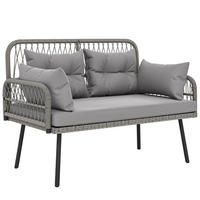 GARTENBANK DE-13512 Dunkelgrau - Dunkelgrau, Metall (115/82/61cm) - ComfortXL