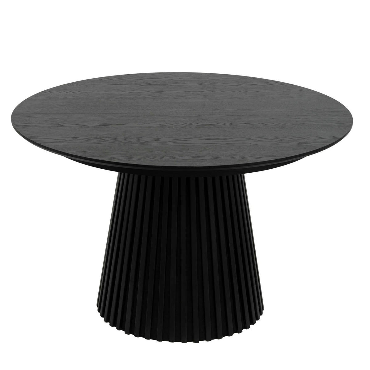 ESSTISCH 120/120/75 Schwarz rund - Schwarz, Holzwerkstoff (120/120/75cm) - Furnhouse