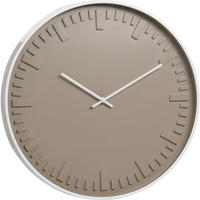 WANDUHR mit weißem Rahmen 40/40/4,5 cm - Grau, Kunststoff (40/4.5/40cm) - Home Styling Collection
