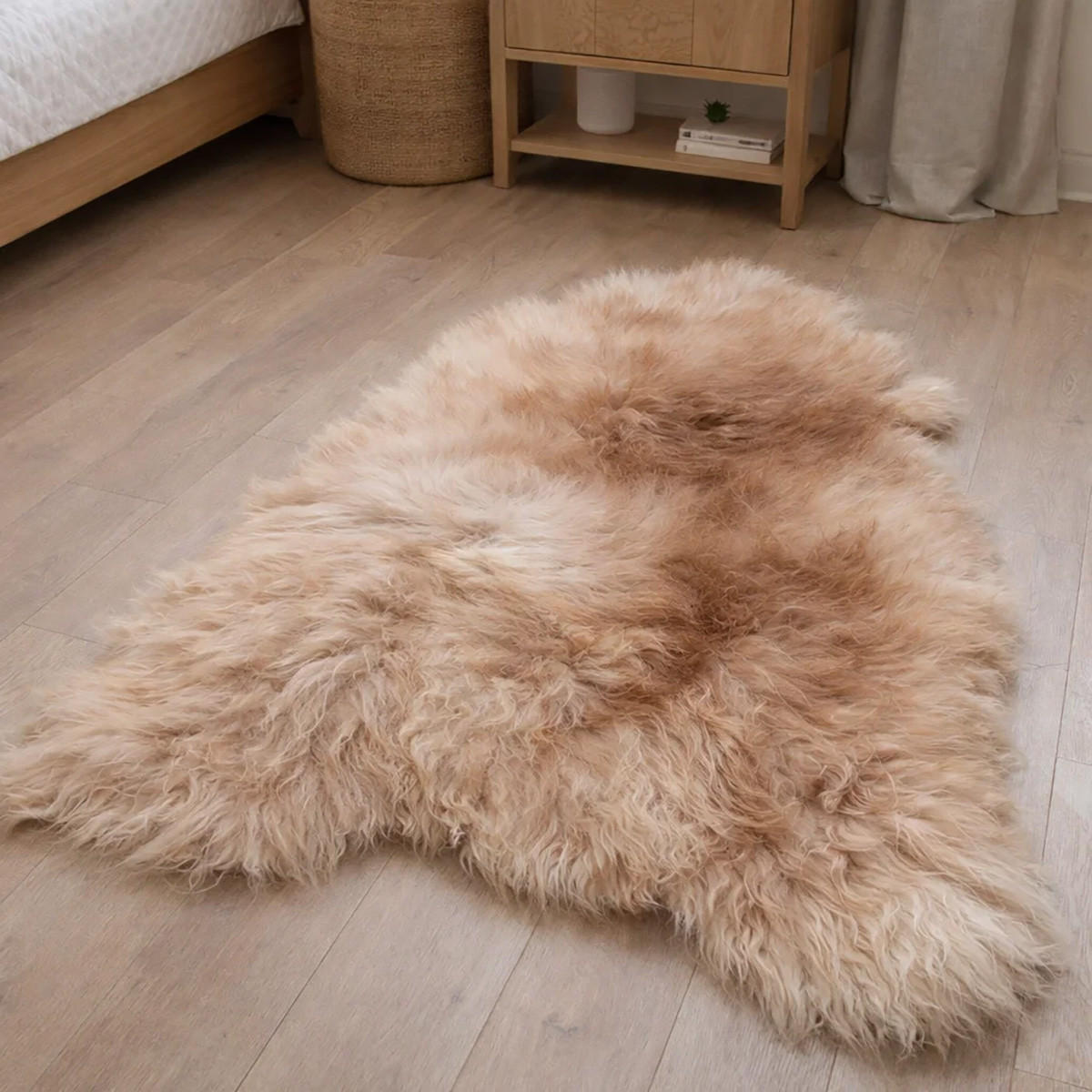 FELL Island Schaffell Braun ca. 115 cm - Hellbraun/Braun, Fell (65/115cm) - Provellus