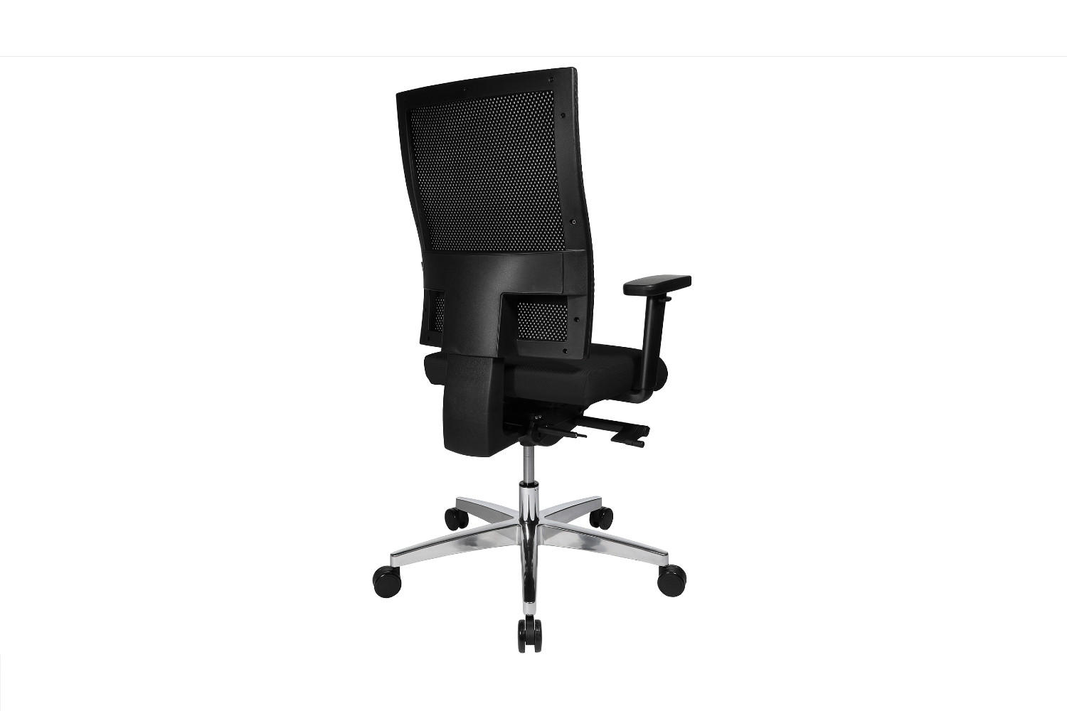 BÜROSTUHL TOBI Schwarz Kunststoff Höhenverstellbar - Silberfarben/Schwarz, Kunststoff/Metall (70/101/70cm) - KAWOLA