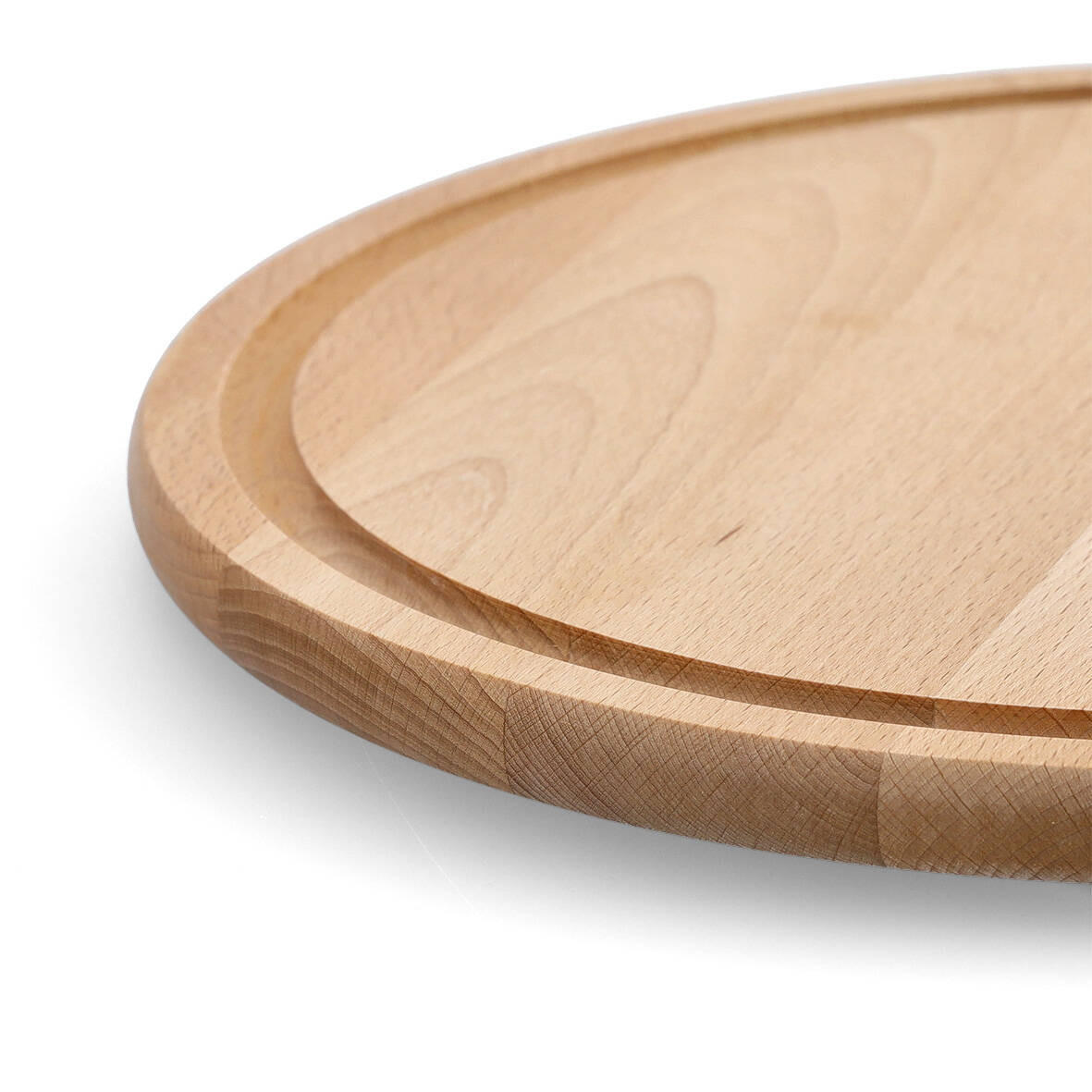 SCHNEIDEBRETT Buchenholz Ø 31 cm - Braun, Holz (31/31cm)