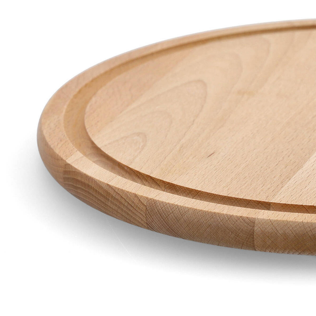 SCHNEIDEBRETT Buchenholz Ø 31 cm - Braun, Holz (31/31cm)