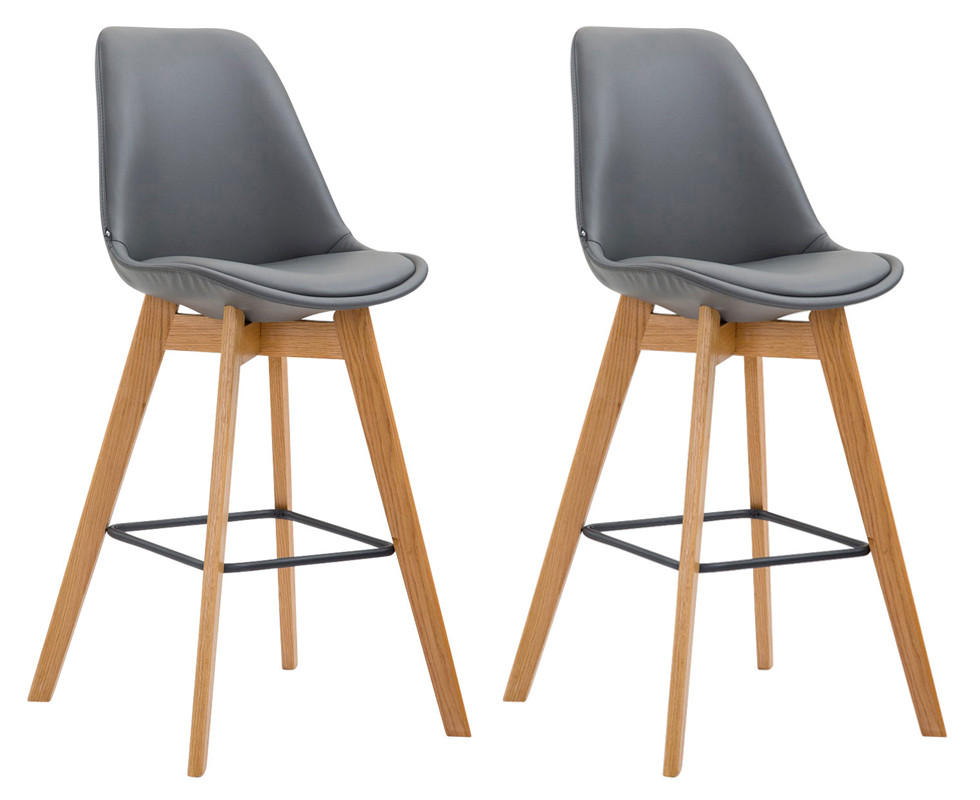 Deluke Barhocker Grau 48x112x56 cm