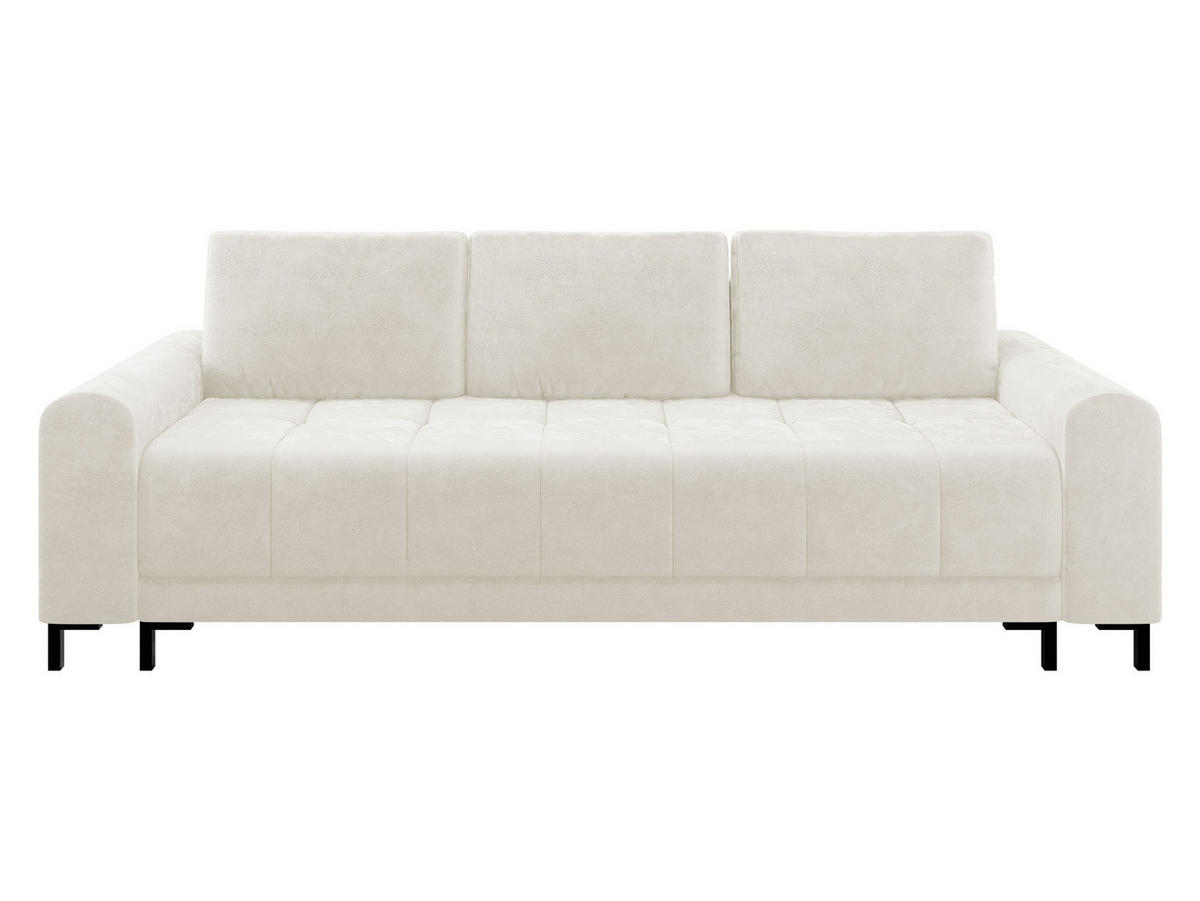 SCHLAFSOFA Aris - Creme/Schwarz, Holz/Textil (238/92/95cm) - MIRJAN24