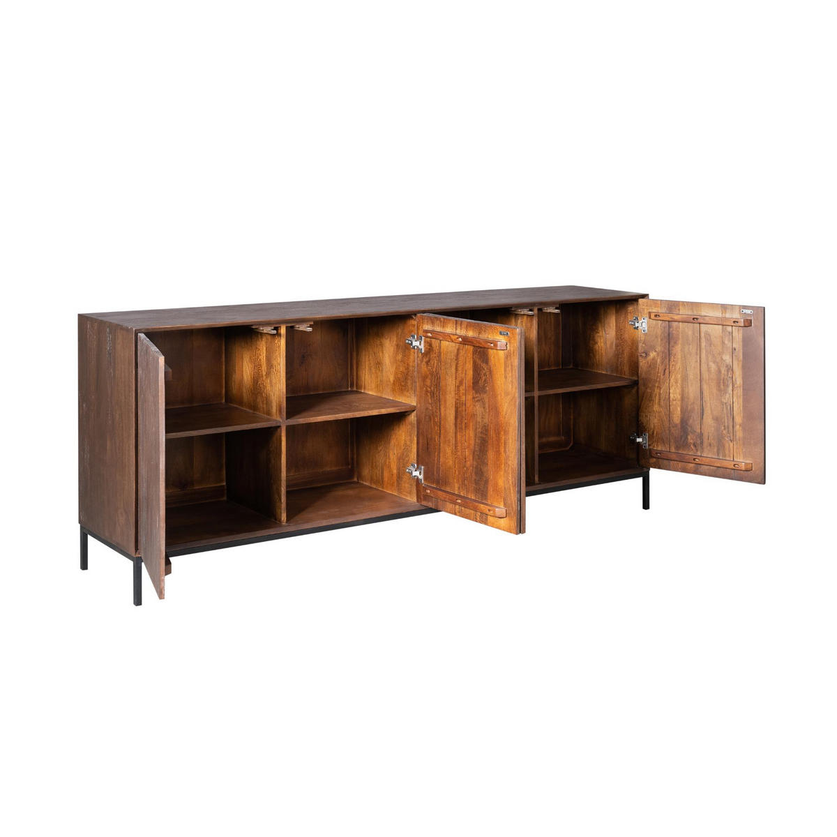 SIDEBOARD Madison Braun 45/210/85 cm - Dunkelbraun, Holz (210/85/45cm) - Starfurn