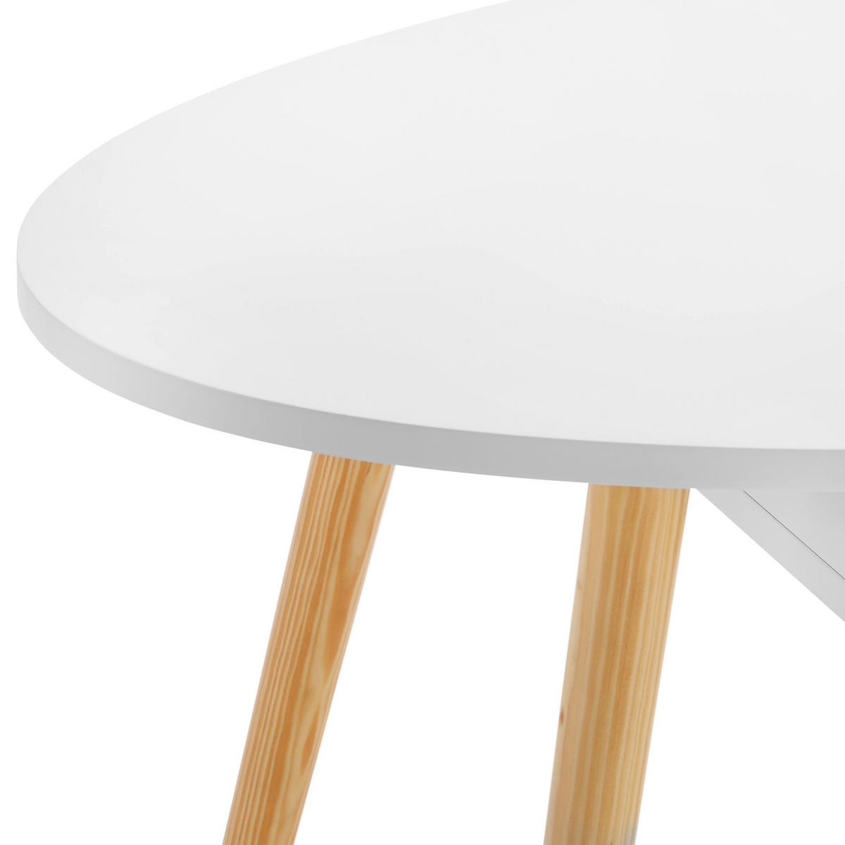 COUCHTISCH Silvio Weiß/Pinienfarben MDF/Holz - Weiß, Holzwerkstoff (100/50/42.5cm) - Bessagi Home
