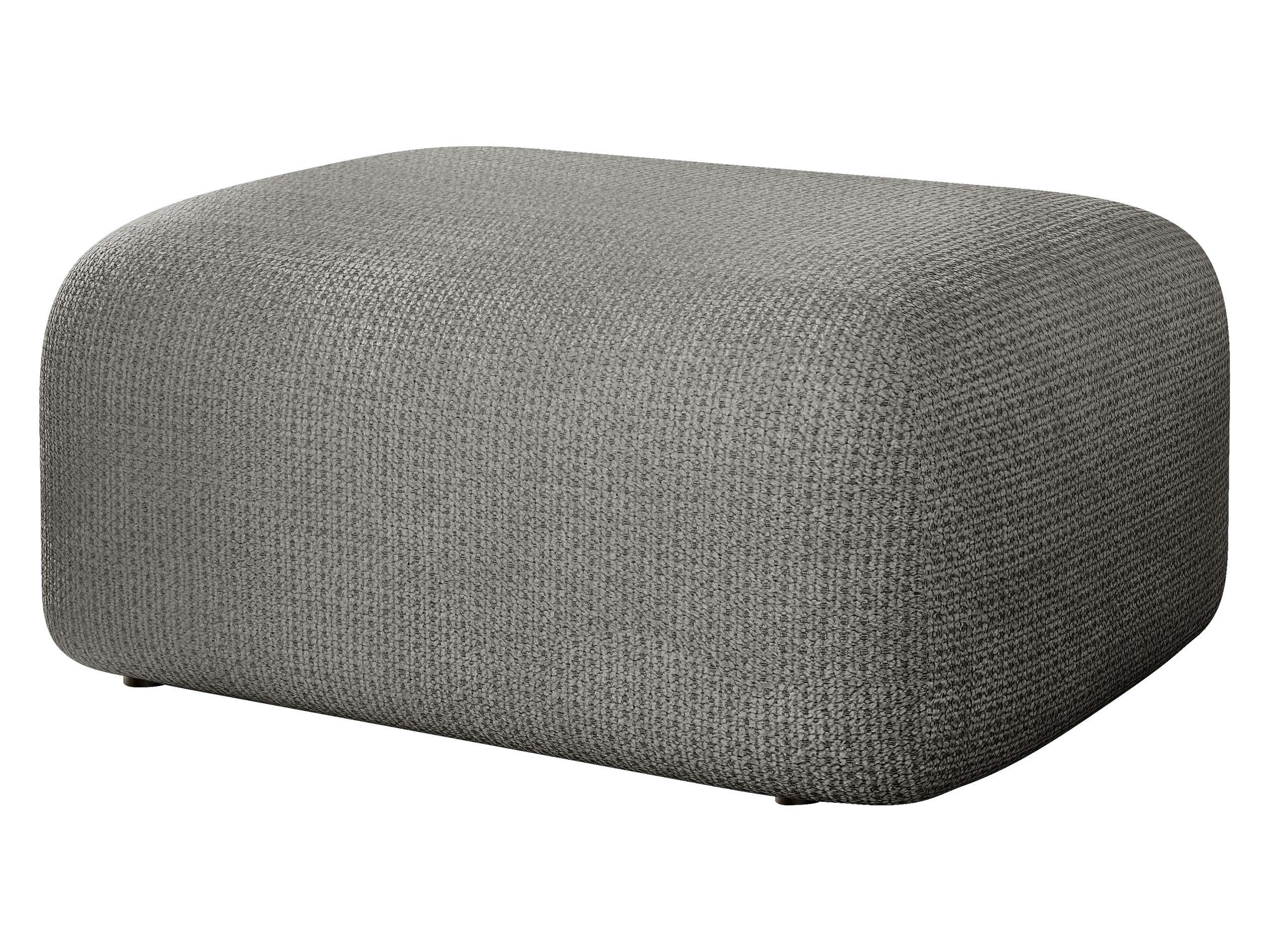 POLSTERHOCKER Piano - Schwarz/Grau, Holz/Kunststoff (70/38/55cm) - MIRJAN24