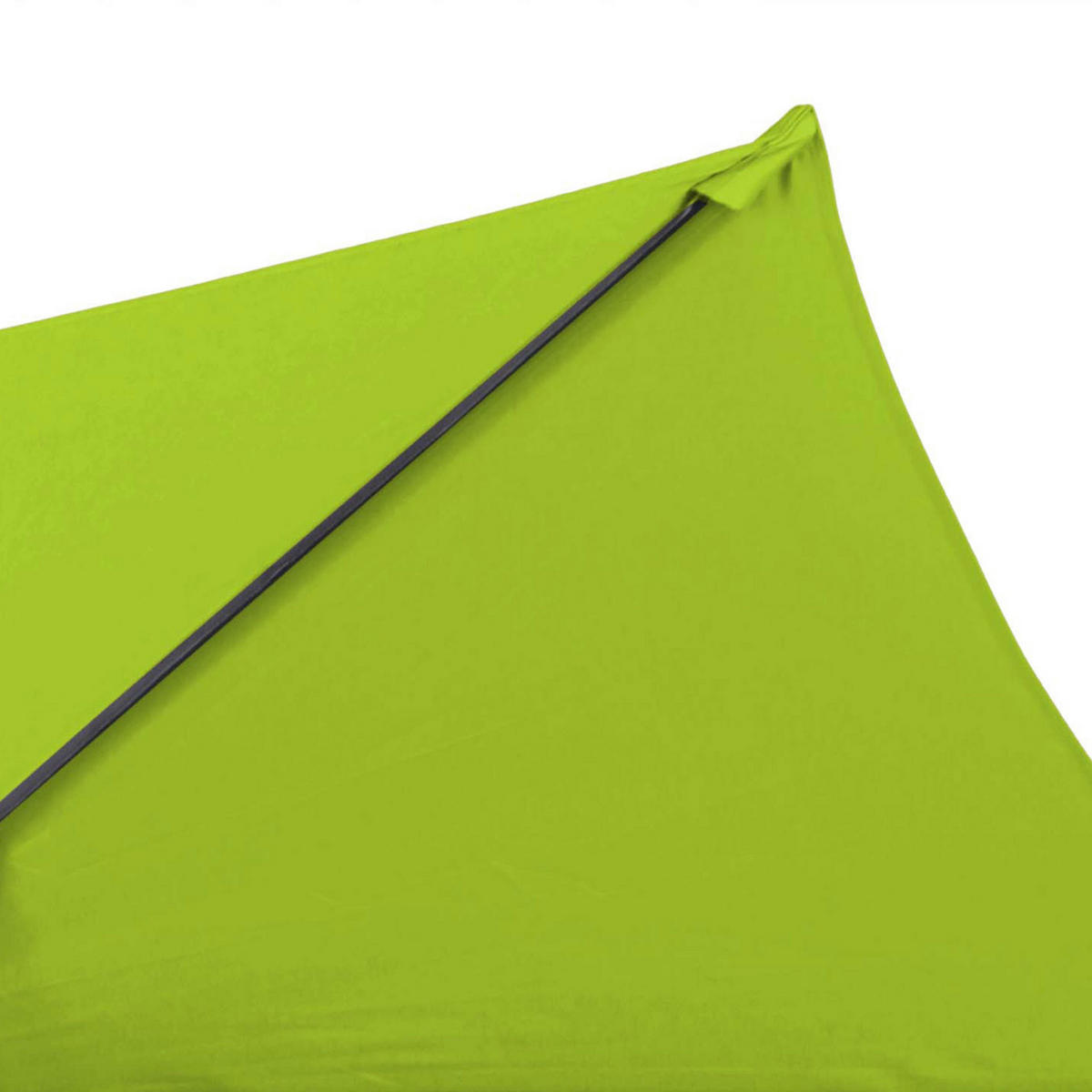 SONNENSCHIRM 3x3m mit 4 Gewichtsplatten, Grün - Grün, Metall (300/300cm) - Oviala