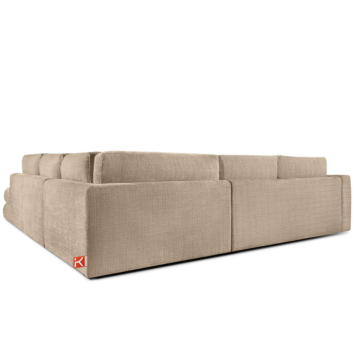 ECKSOFA links VERUS - Beige, Holz/Holzwerkstoff (297/248cm) - KONSIMO®