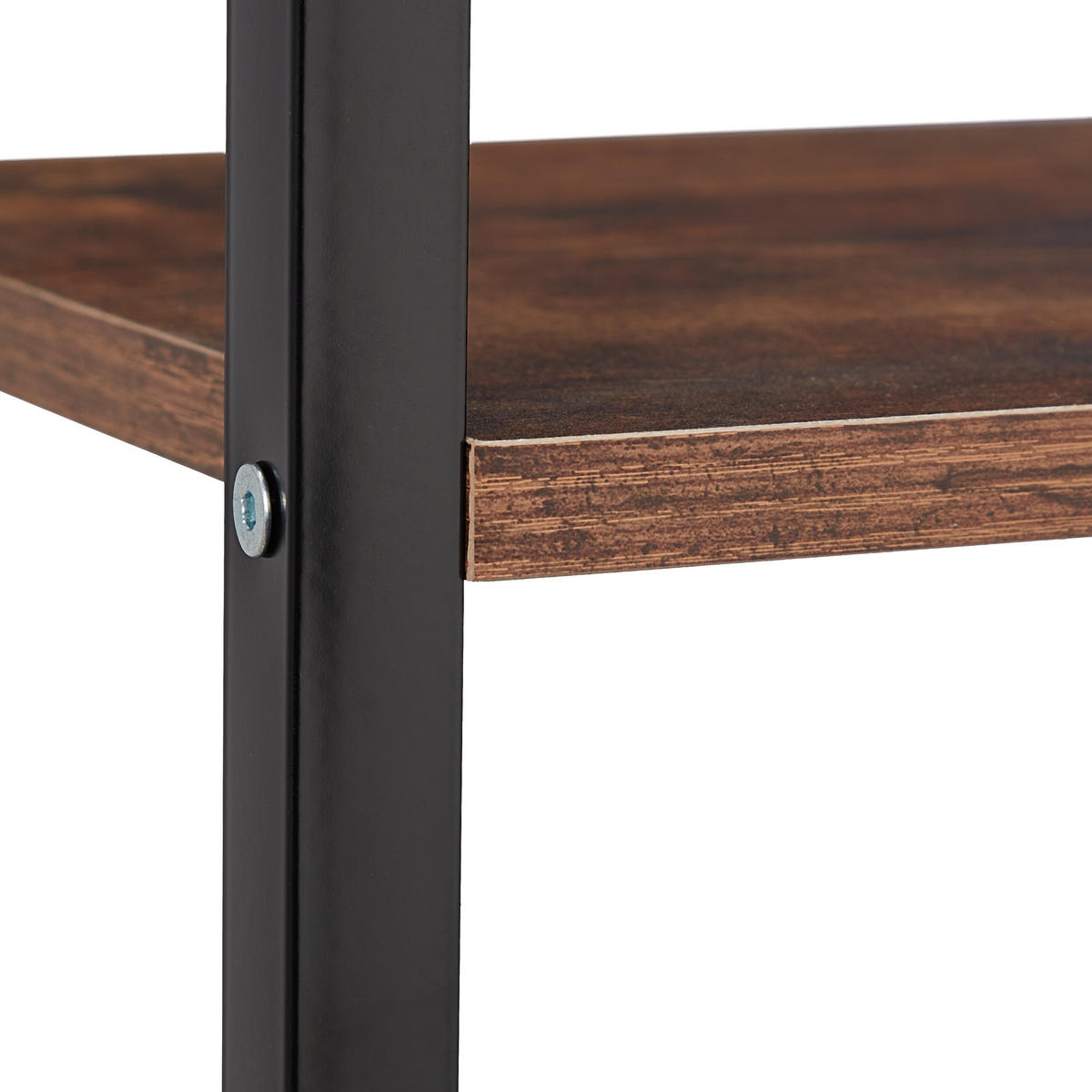 BÜCHERREGAL - Braun, Holzwerkstoff/Metall (60/158.5/30cm) - Relaxdays