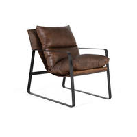 SESSEL aus Leder und Metall - Smaragdgrün, Fell (58/80/80cm) - Giner y Colomer
