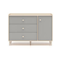 DĚTSKÁ KOMODA Alycia Béžová - Šedá - Efekt dřeva - šedá, dřevo (120/85/40cm) - Petits-meubles
