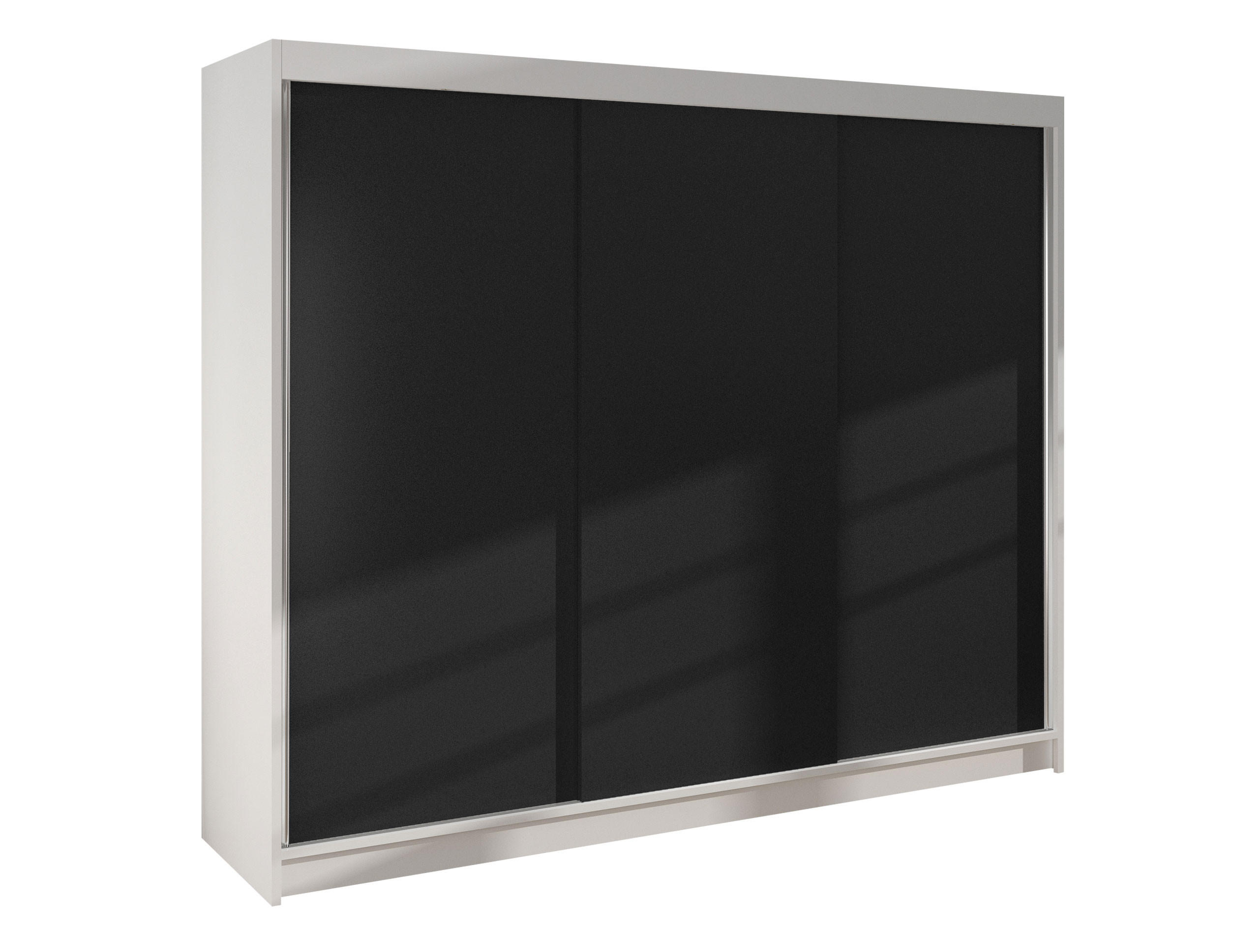 SCHWEBETÜRENSCHRANK Derby II - Klar, Holzwerkstoff/Metall (200/215/58cm) - MIRJAN24
