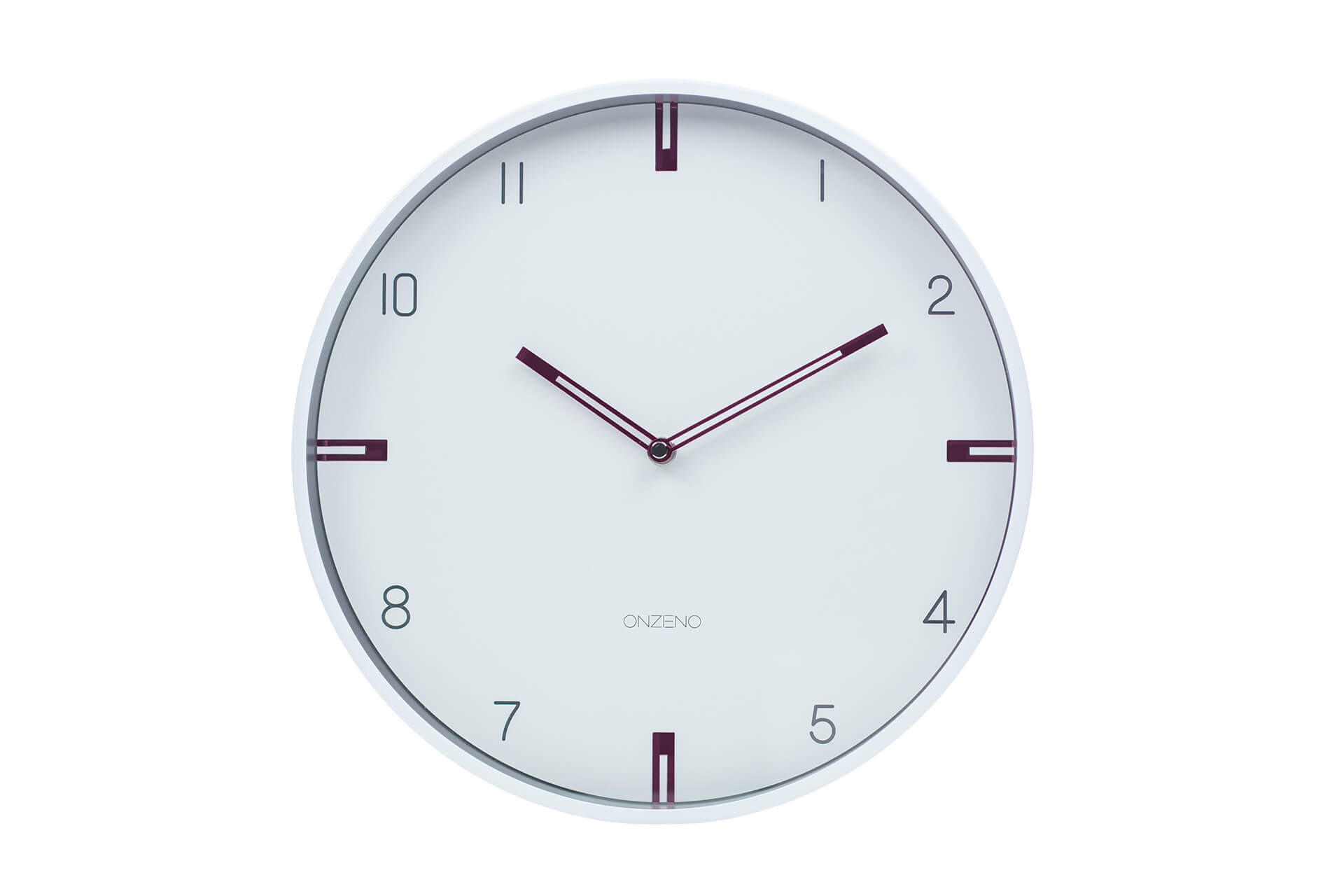 WANDUHR Design Weiß 31/31 cm - Weiß, Holzwerkstoff (1.16/30.5/4cm) - ONZENO