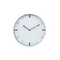 WANDUHR Design Weiß 31/31 cm - Weiß, Holzwerkstoff (1.16/30.5/4cm) - ONZENO