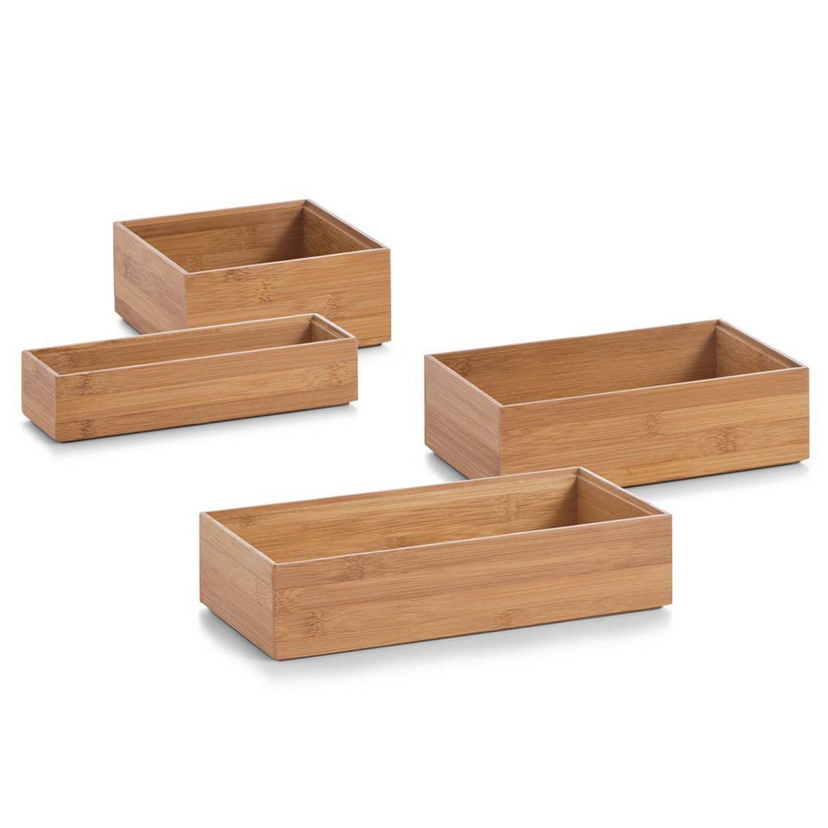 VORRATSBEHÄLTER Bambus 23/7,5/5 cm - Braun, Naturmaterialien (7.5/5/23cm) - ZELLER