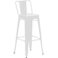 BARHOCKER Mason 96x44x43 cm weiß - Weiß, Metall (44/96/43cm) - furnicato