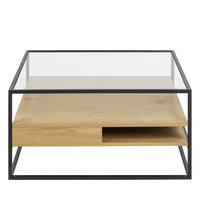 COUCHTISCH - Klares Holz - Einzelstück - Eschefarben, Holz (80/80/40cm) - Drawer