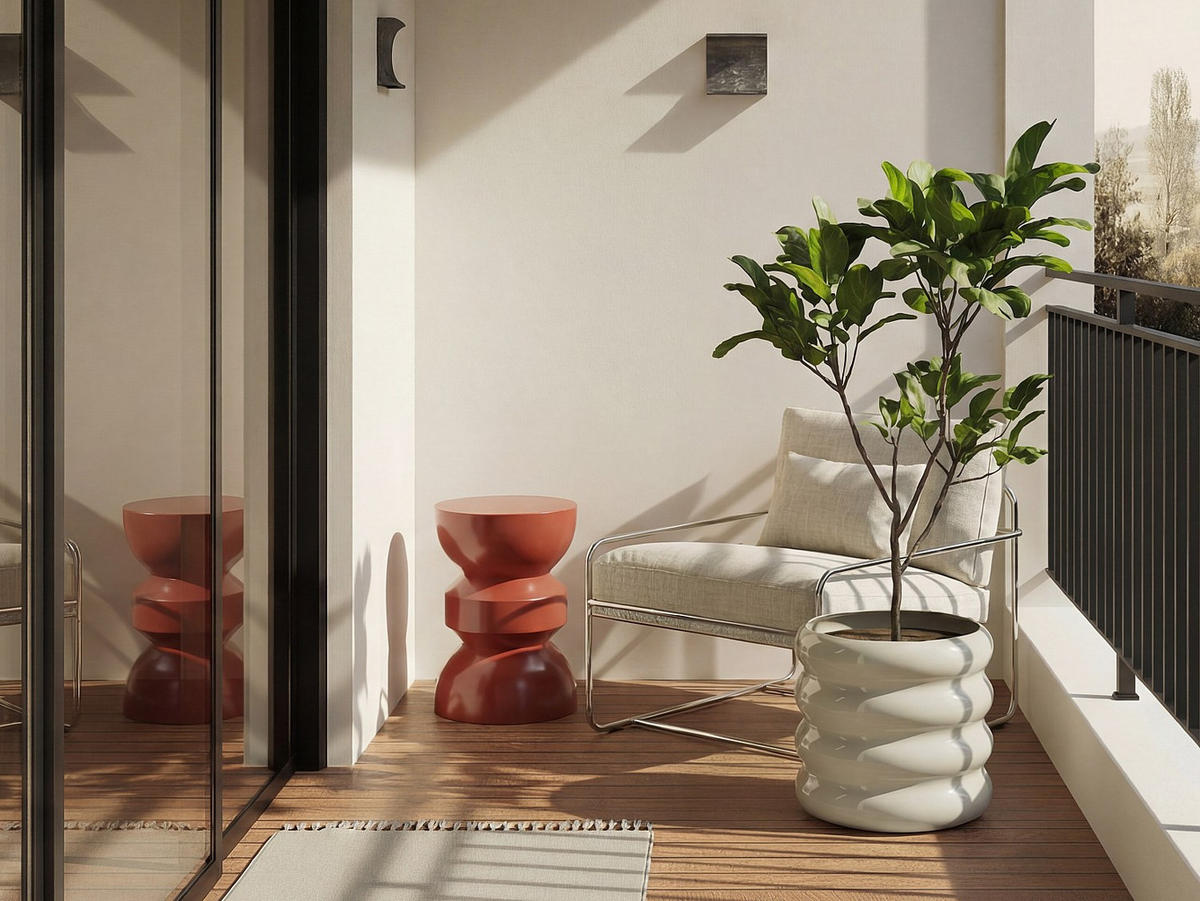 GARTENBEISTELLTISCH - 35 cm x 35 cm - Metall - Terracotta TOQO - Terracotta, Metall (35/35/50cm) - Vente-Unique