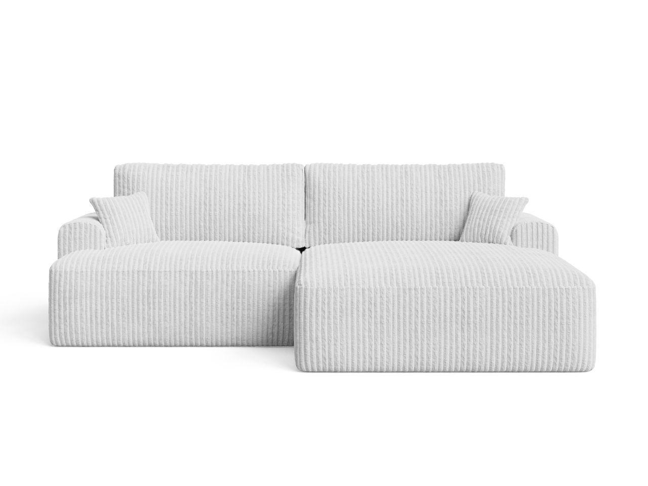 ECKSOFA Serene Grau Links - Grau, Holz/Textil (259/145cm) - Graingold