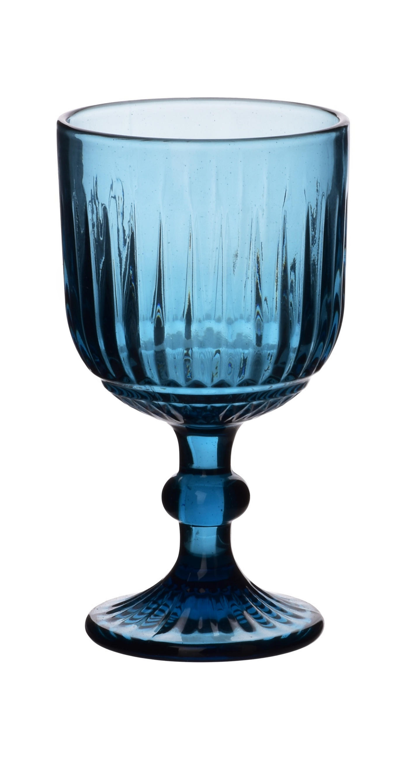 WEINGLAS Elise 4er Set rosa 9/9/16 cm Glas - Blau, Glas (0.35L) - Mondex