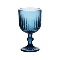 WEINGLAS Elise 4er Set rosa 9/9/16 cm Glas - Blau, Glas (0.35L) - Mondex