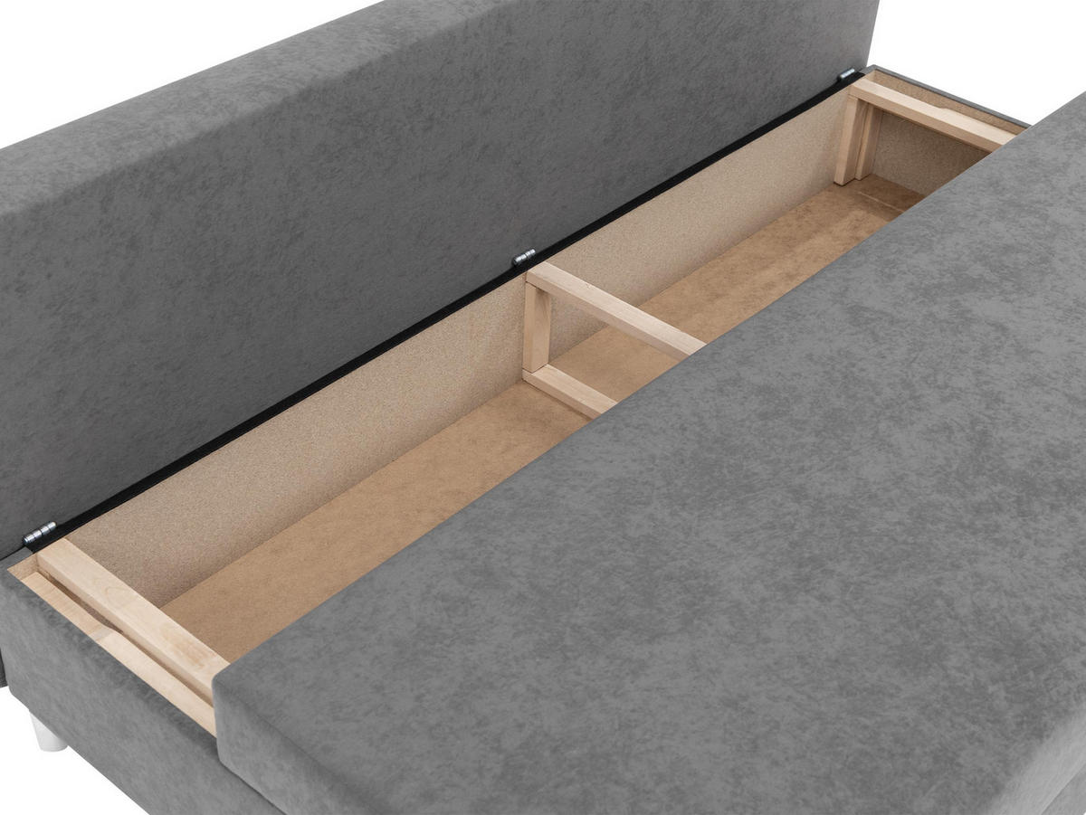 SCHLAFSOFA Dover - Türkis/Chromfarben, Holz/Kunststoff (192/86/80cm) - MIRJAN24