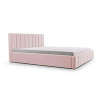 POLSTERBETT Bett 01 - 160x200 - Flamingo - Hellrosa, Holz/Textil (160/200cm) - Möblo