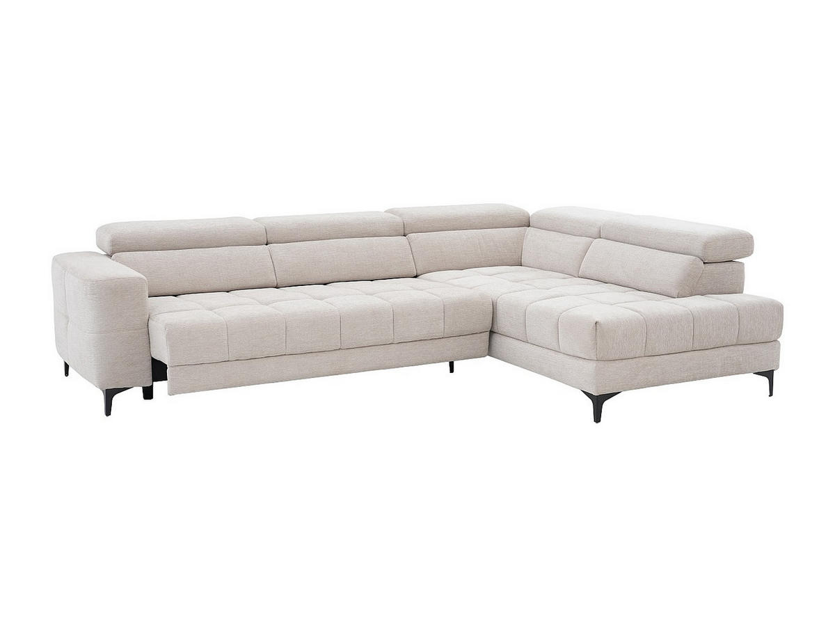 RELAXSOFA - 5 Personen - stoff - beige Moniso - Beige, Textil (298/75/211.5cm) - Vente-Unique