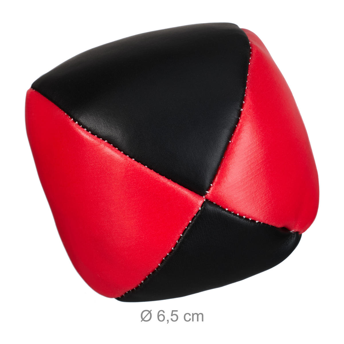 15XŽONGLOVACÍ míčky - různobarevná, plast/přírodní materiály (6.5/6.5cm) - Relaxdays