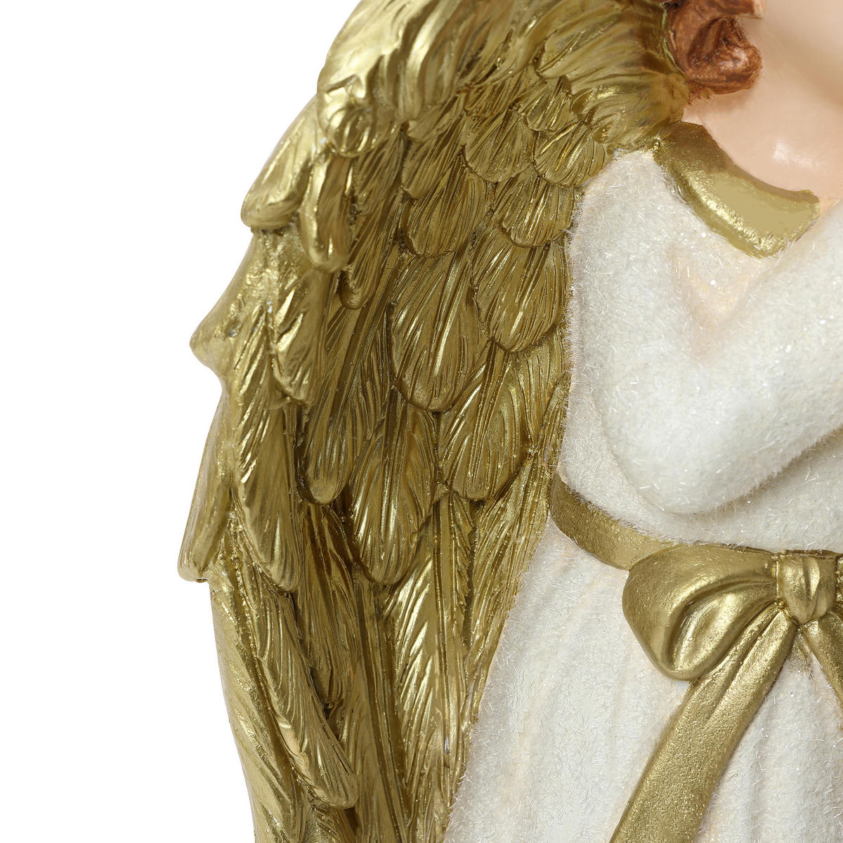 ENGELFIGUR Weihnachten HTST0187 - Beige/Goldfarben, Stein (20/64/30cm) - Hometopia