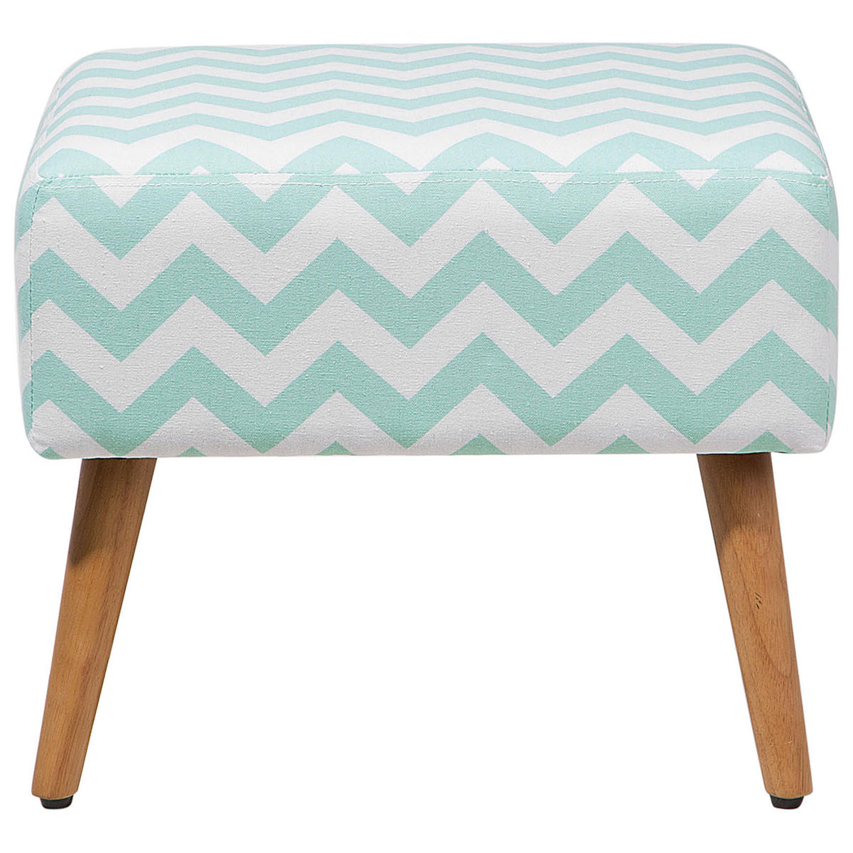 HOCKER Manteo 39/50/42 cm - Grün, Naturmaterialien/Textil (50/42/39cm) - Beliani