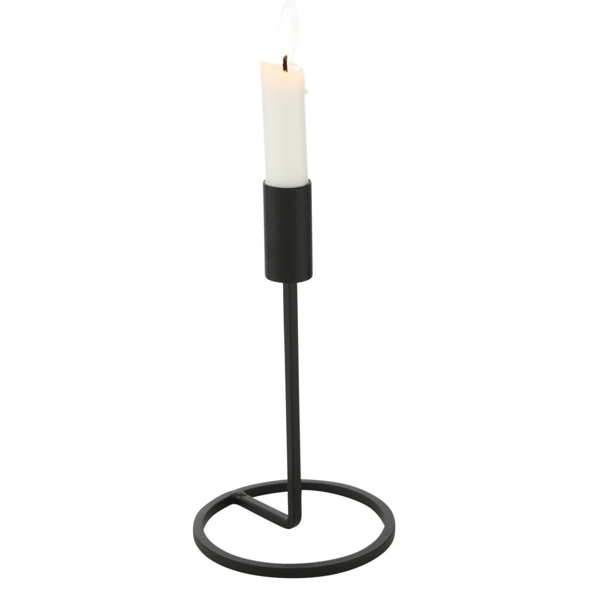 KERZENSTÄNDER aus Metall Fio - Schwarz, Metall (11/32/11cm) - Boltze Home