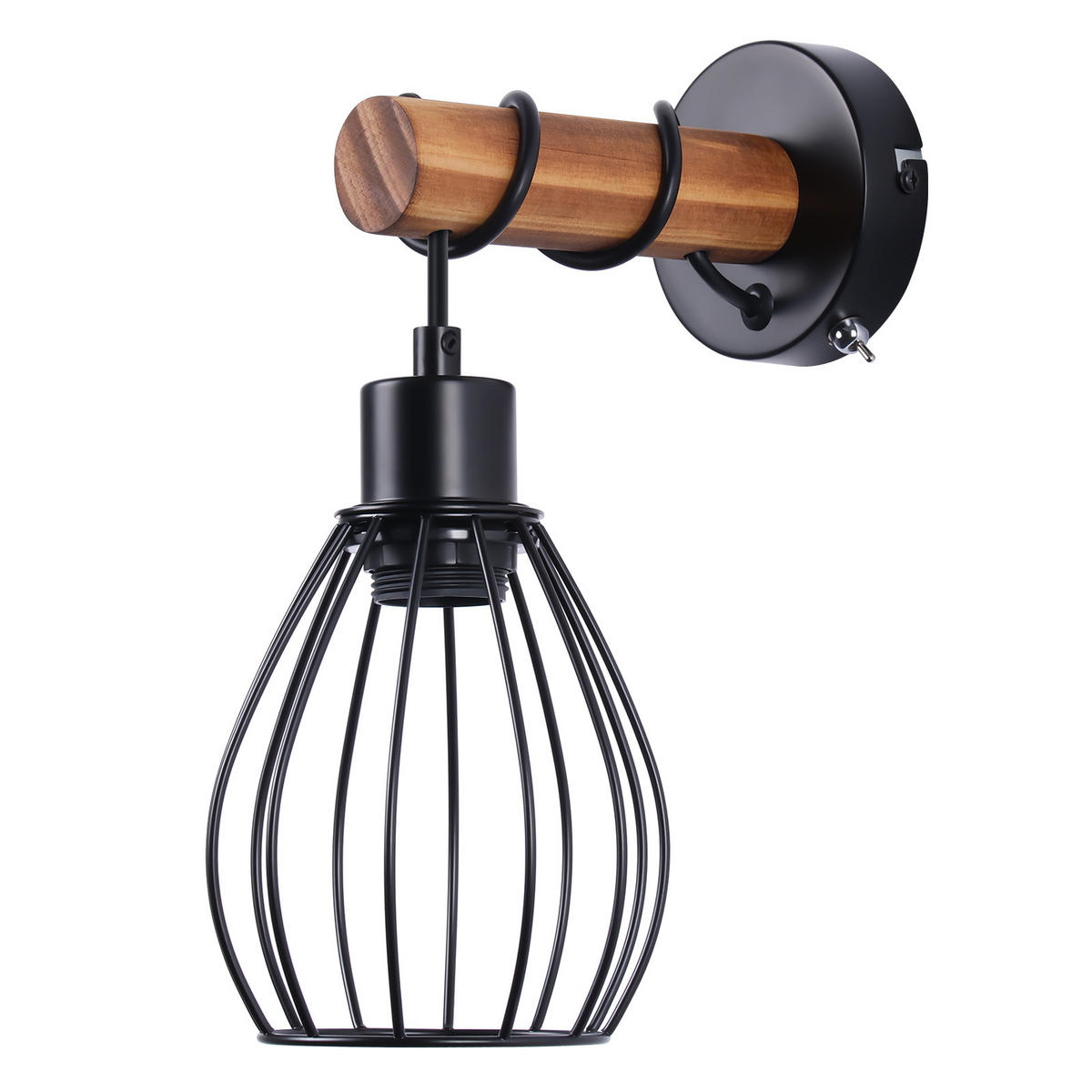 WANDLEUCHTE Zivik 10/15/14 cm - Schwarz, Metall (10/15/14cm) - ZMH