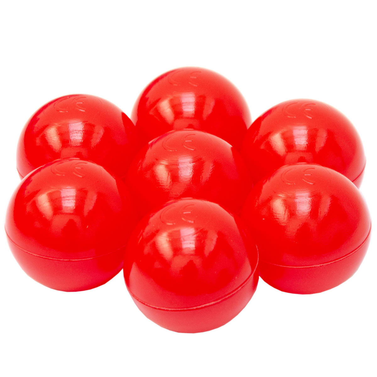 BÄLLEBAD-BÄLLE 50 Stück, Rot, 5.5 cm - Rot, Kunststoff (5.5/5.5/5.5cm) - Littletom