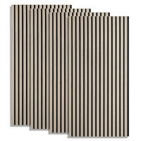 AKUSTIKPANEEL 60/120 cm 4 er-Set Grau - Grau, Holz (60/120/2cm) - Homestyle4u