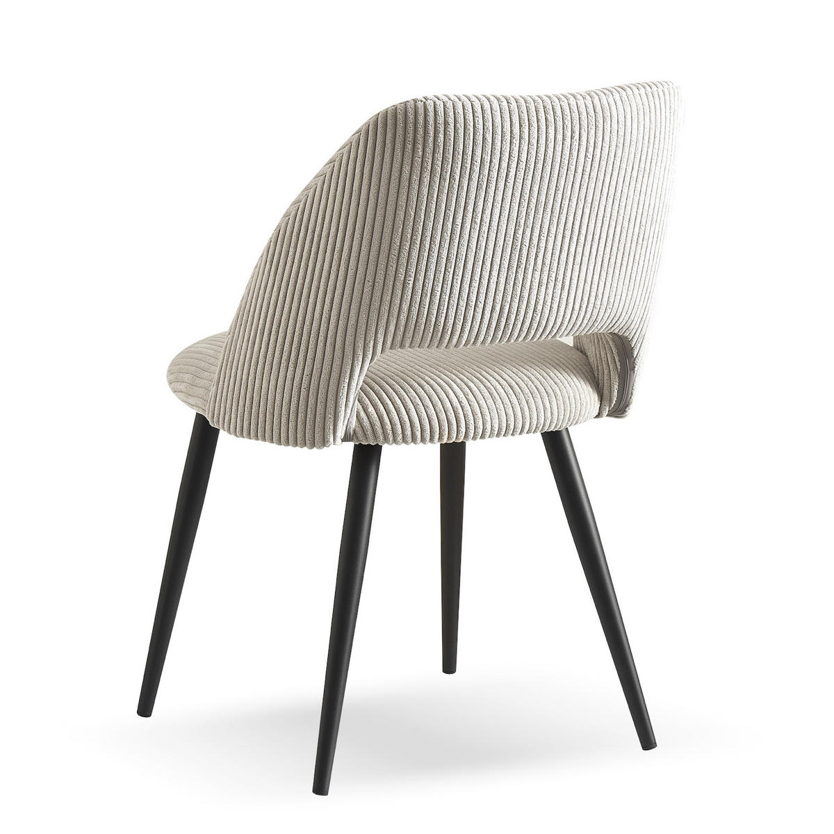 STUHL VICKY Grau 2 Stück - Grau, Textil/Metall (53/80/57cm) - B&D Home