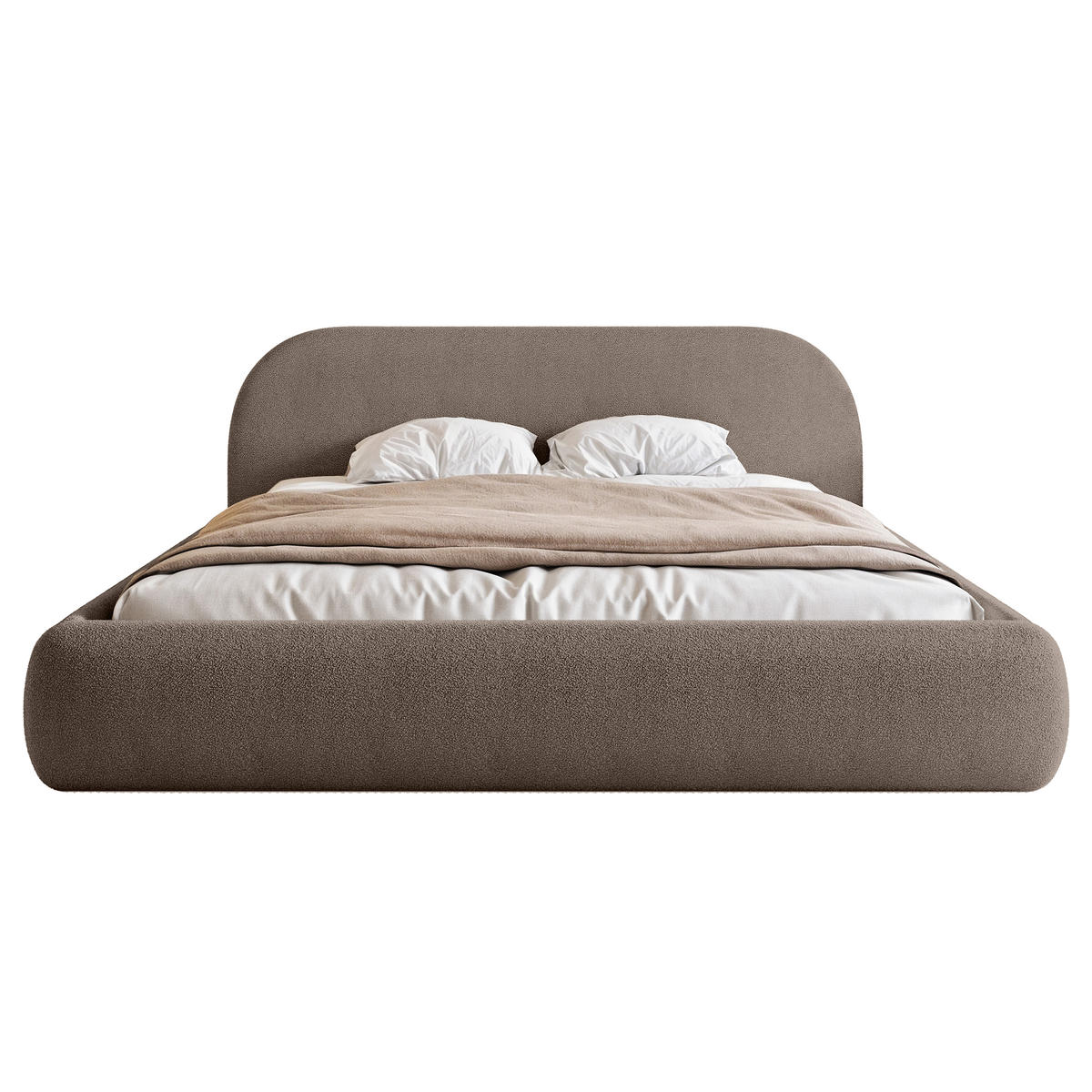 POLSTERBETT Lloret 180x200 cm, Braun - Braun, Textil (200/180cm) - Fedve