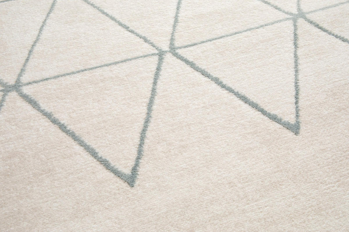 TEPPICH Design kurzer Flor beige - Beige, Textil (140/200cm) - AFK Living