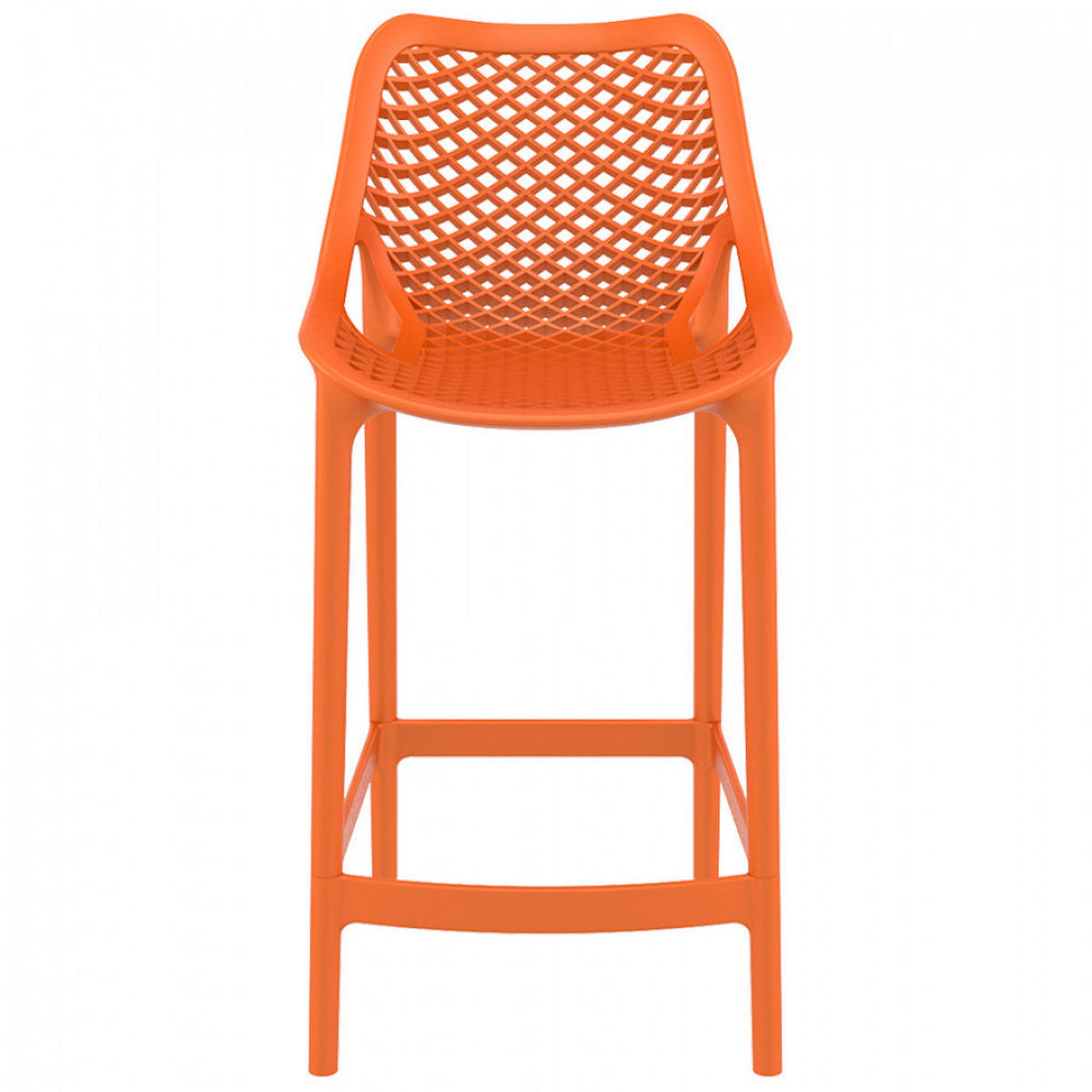 BARHOCKER orange 44x95x51cm - Orange, Kunststoff (44/95/51cm) - AlterEgo