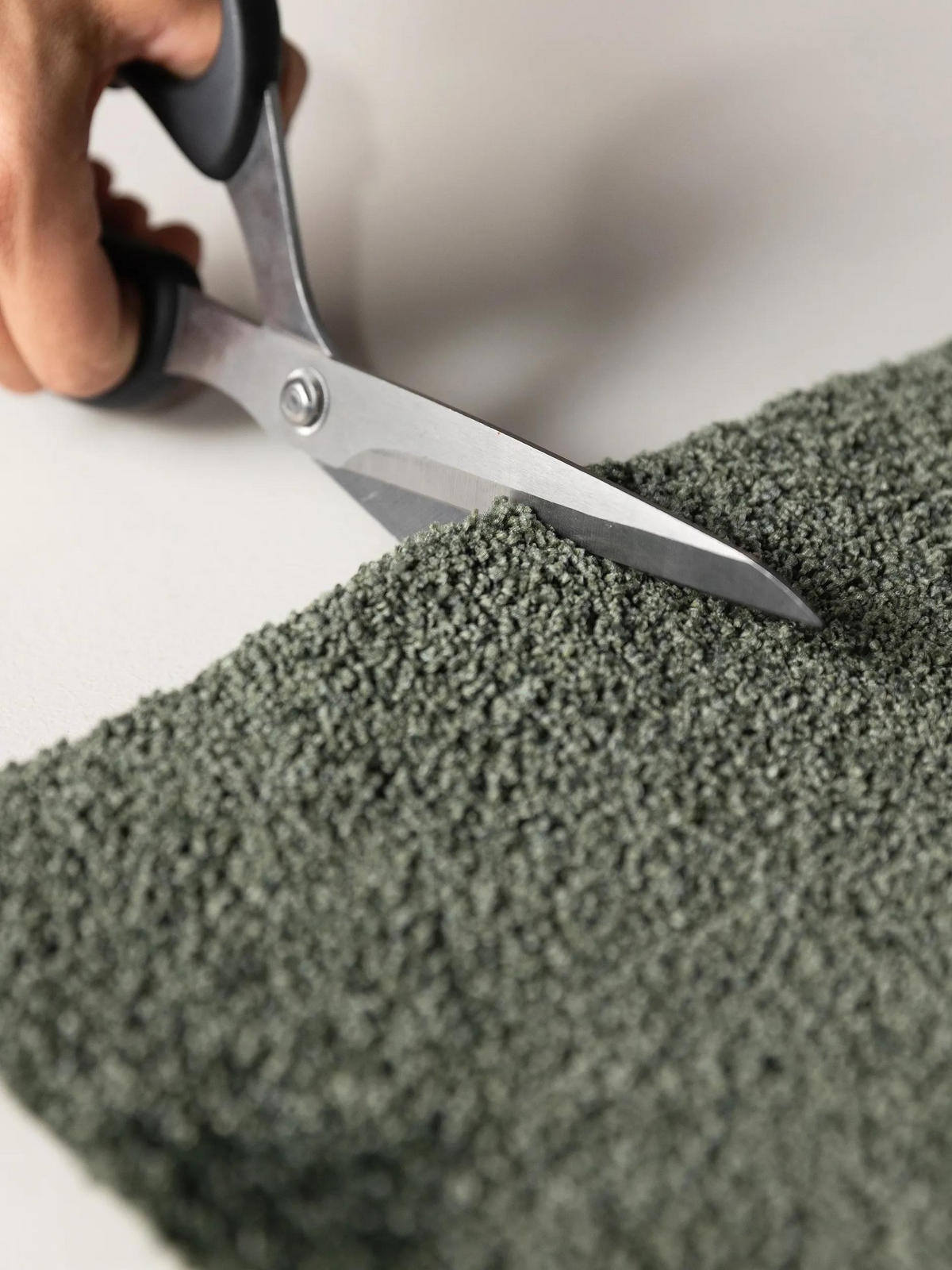 TEPPICH Nina waschbar ø 150 cm rund - Grün, Kunststoff (150/150cm) - benuta Nest