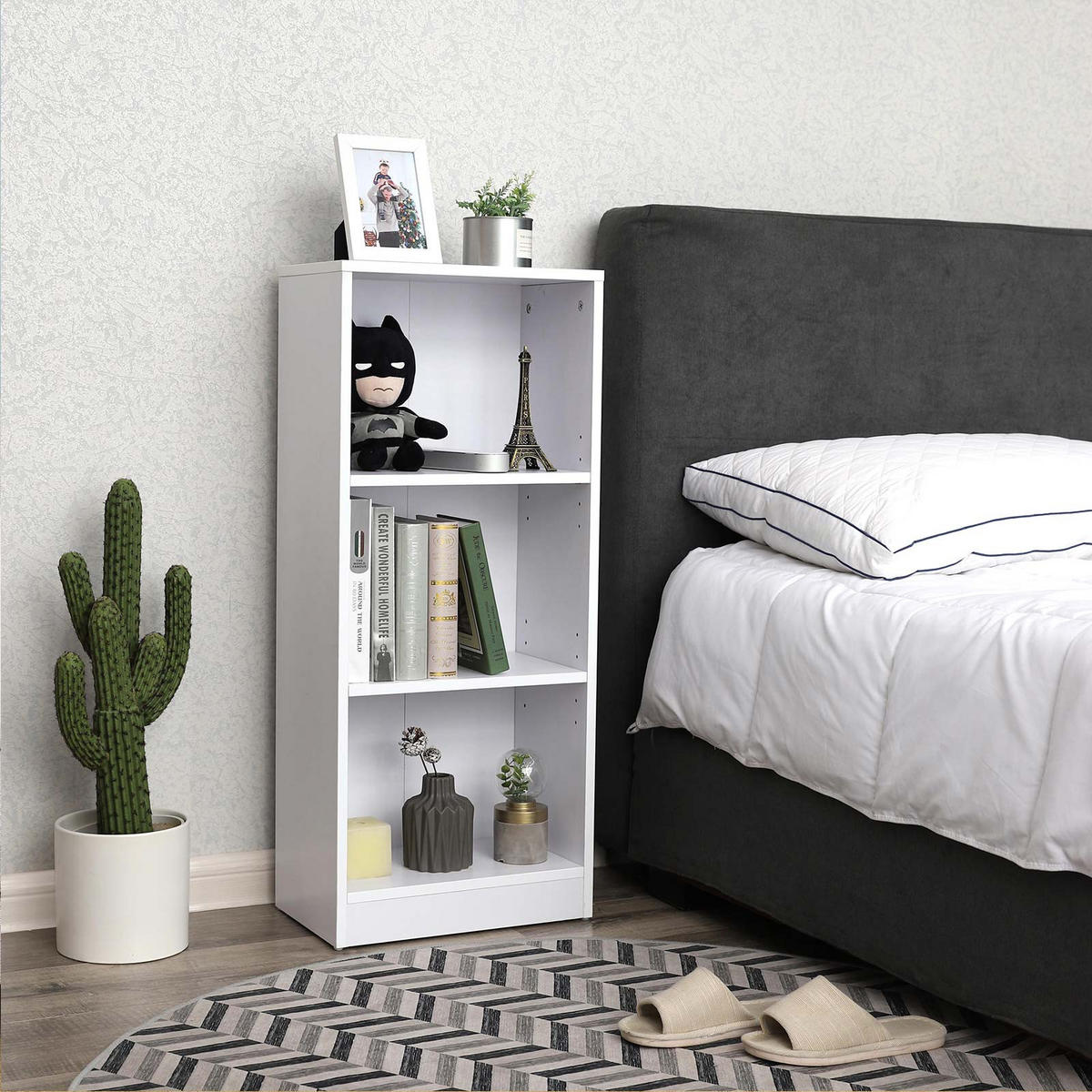 BÜCHERREGAL - Weiß, Holzwerkstoff (24/93/40cm) - Hansiro