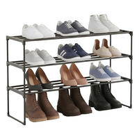 BOTNÍK - černá, kov/plast (117/55/30cm) - Relaxdays