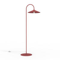STEHLEUCHTE Chapeau - Rot, Metall (40/75/170cm) - Lumicom