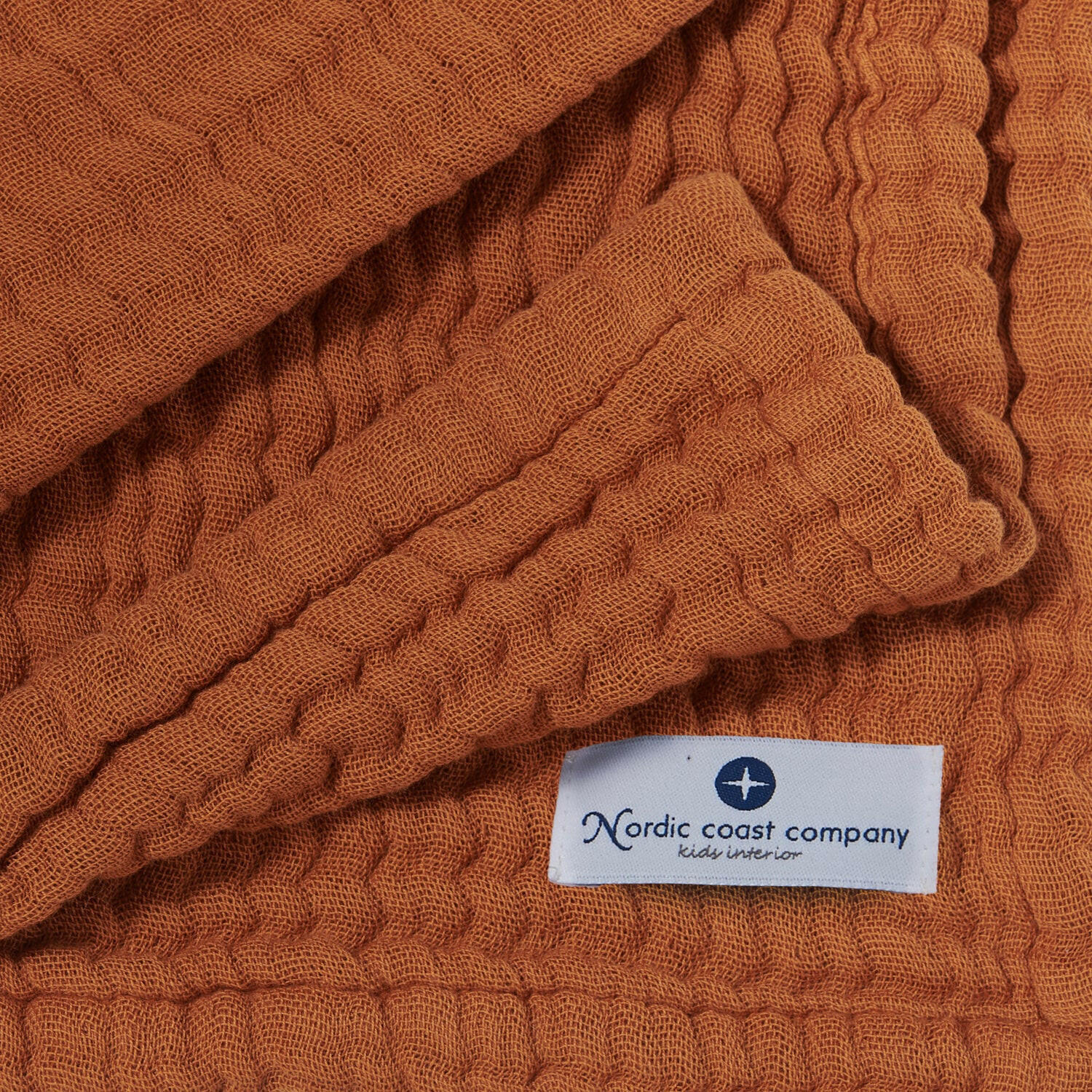 MUSSELINDECKE Zimt - Braun, Textil (80/80cm) - nordic coast company